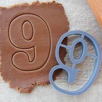 Пластик. Форма для печенек "Цифра 9" 10 см
