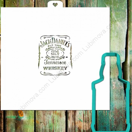 Пластик. Форма для печенек с траф. «Виски. Jack Daniels» Пластик. Форма для печенек с траф. «Виски. Jack Daniels»