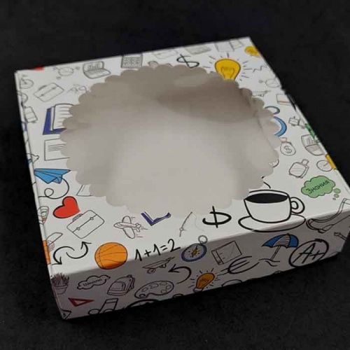 Коробка складная "Школа" 11,5*11,5*3см